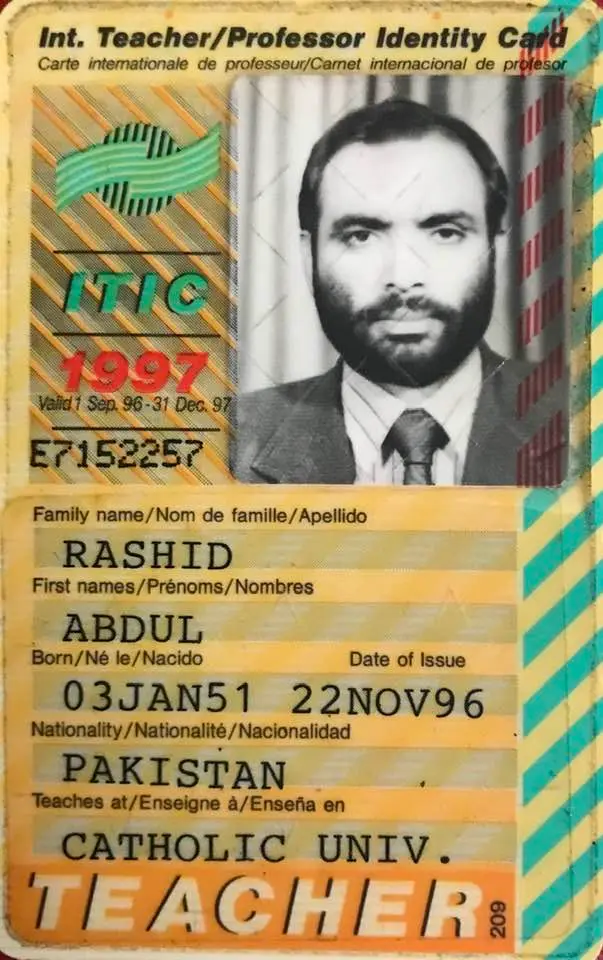 Abdul Rasheed Karachi - Prof. Dr. Abdul Rashid | Department of Qur’an and Sunnah, University ...